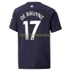 Original Fußballtrikot Manchester City Kevin De Bruyne 17 Ausweichtrikot 2021-22 Für Herren